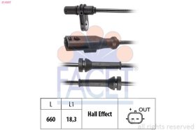Датчик ABS Facet 210337