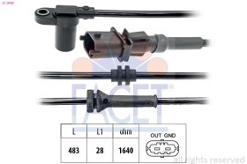 Датчик ABS Facet 212048