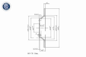 Тормозной диск Vaico v1040090
