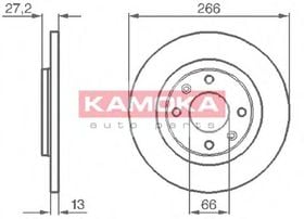 Тормозной диск Kamoka 1032000