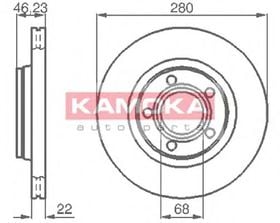 Тормозной диск Kamoka 1032006