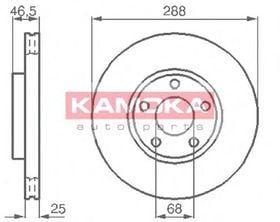 Тормозной диск Kamoka 103640