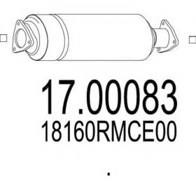 Сажевый фильтр MTS 17.00083