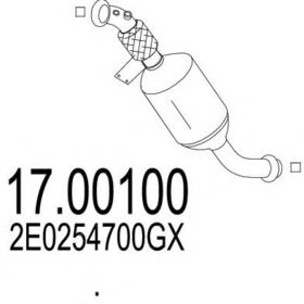 Сажевый фильтр MTS 17.00100