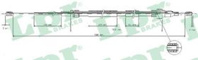 Трос ручного тормоза LPR C0936B