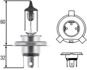 Лампа ближнего света Behr Hella 8GJ 002 525-281