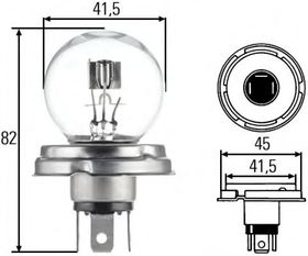 Лампа ближнего света Behr Hella 8GD 002 088-071