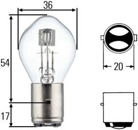 Лампа ближнего света Behr Hella 8GD 008 898-061