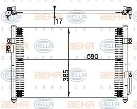 Радиатор кондиционера Behr Hella 8FC 351 302-231