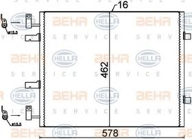 Радиатор кондиционера Behr Hella 8FC 351 318-691
