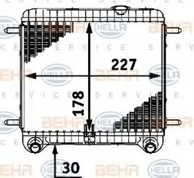 Радіатор охолодження двигуна Behr Hella 8MK 376 718-561