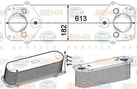 Интеркулер Behr Hella 8ML 376 750-501