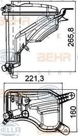 Бачок охлаждающей жидкости Behr Hella 8MA 376 789-751