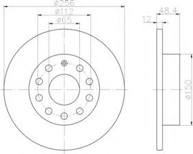 Тормозной диск Behr Hella 8DD 355 109-641
