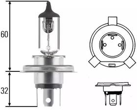 Лампа ближнего света Behr Hella 8gj002525101