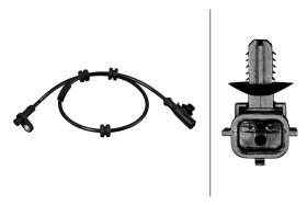 Датчик ABS Behr Hella 6pu358218191