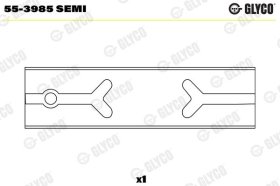Шатунные вкладыши Glyco 55-3985 SEMI