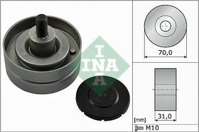 Обводной ролик поликлинового ремня INA 532 0415 10