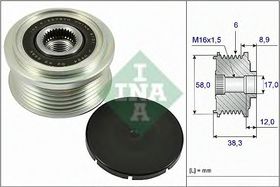 Муфта генератора INA 535 0266 10