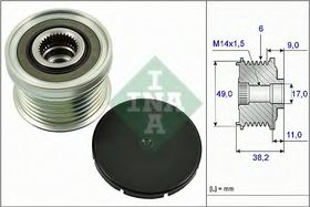 Муфта генератора INA 535 0268 10