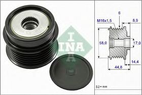 Муфта генератора INA 535 0271 10