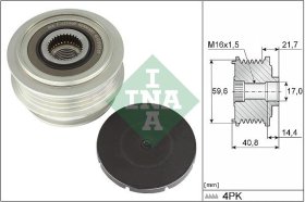 Муфта генератора INA 535037110