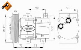 Компрессор кондиционера NRF 32084
