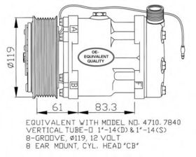 Компрессор кондиционера NRF 32132