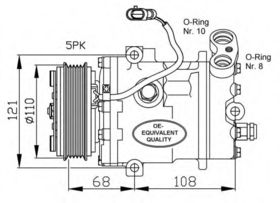Компрессор кондиционера NRF 32197