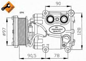 Компрессор кондиционера NRF 32199
