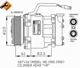 Компрессор кондиционера NRF 32219G