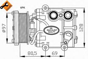 Компрессор кондиционера NRF 32401