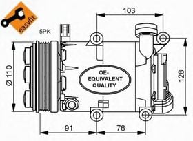 Компрессор кондиционера NRF 32415