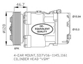 Компрессор кондиционера NRF 32489