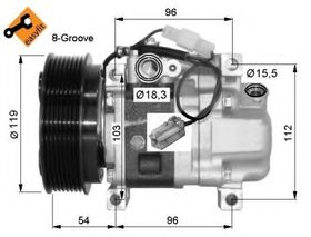 Компрессор кондиционера NRF 32688G
