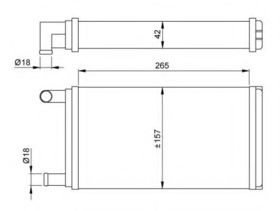 Радіатор пічки NRF 53555