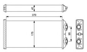 Радиатор печки NRF 54246