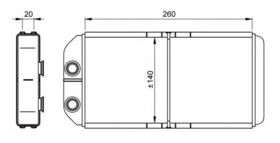 Радиатор печки NRF 54261