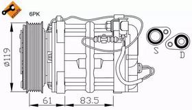 Компрессор кондиционера NRF 32108