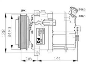 Компрессор кондиционера NRF 32117