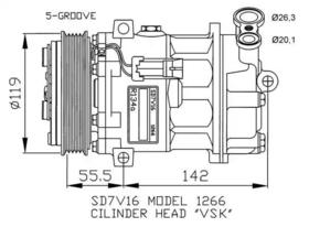 Компрессор кондиционера NRF 32269