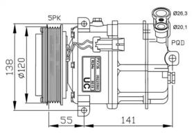 Компрессор кондиционера NRF 32313