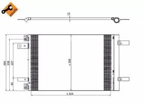 Радиатор кондиционера NRF 350323
