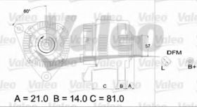 Генератор Valeo 437176