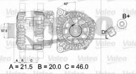 Генератор Valeo 437471