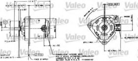 Електродвигун вентилятора Valeo 698015