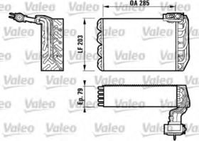 Випарник кондиціонера Valeo 817095