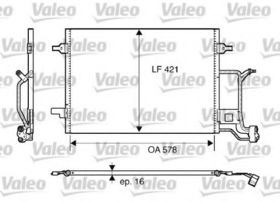 Радіатор кондиціонера Valeo 817840