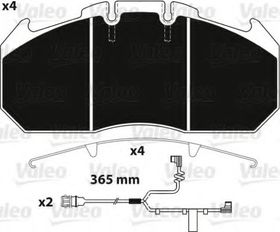 Тормозные колодки Valeo 882220