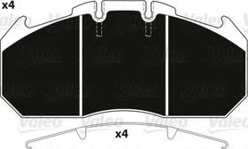 Тормозные колодки Valeo 882226